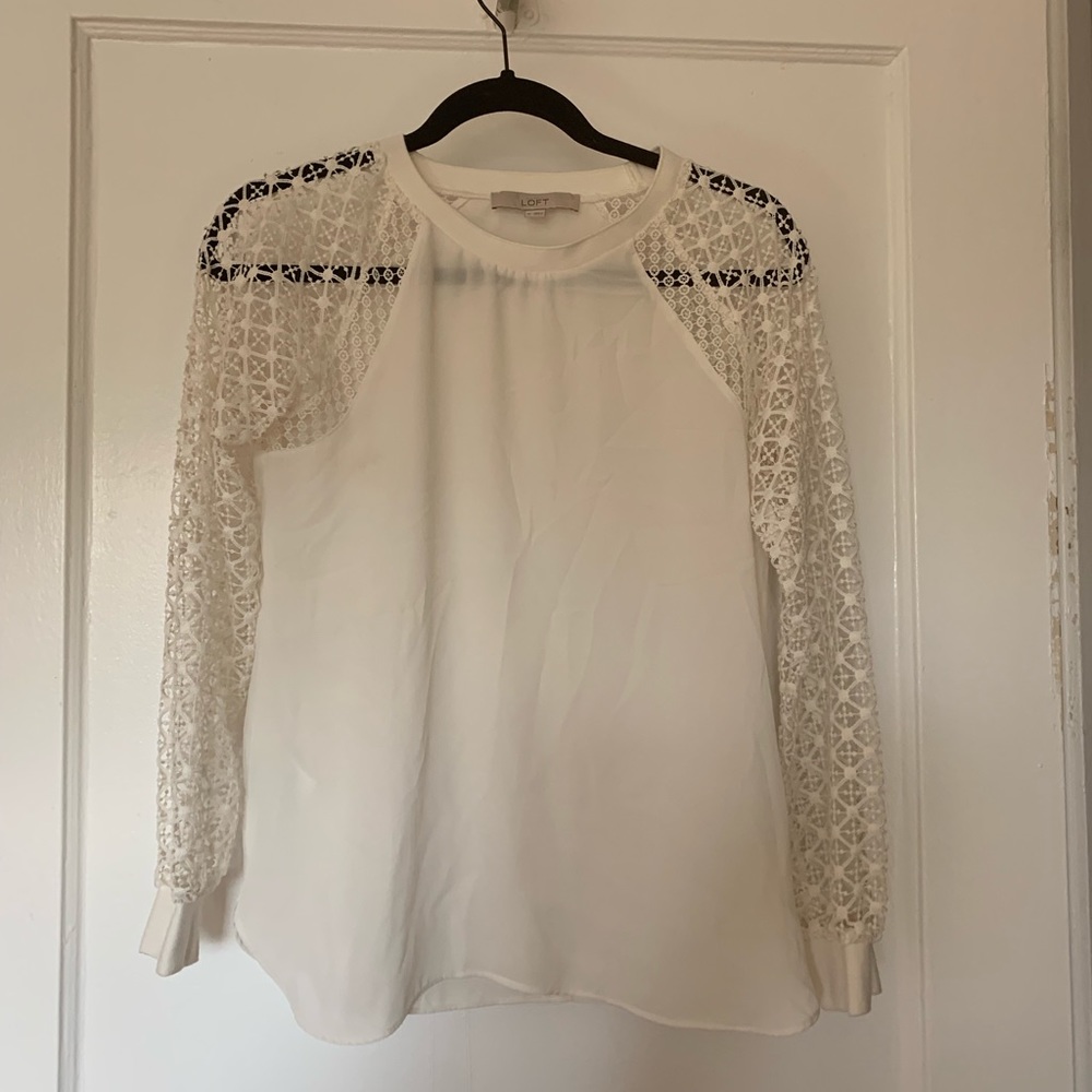 Cream lace blouse !